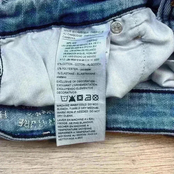 Signature Levi Strauss Jean Shorts Size 27 - Picture 5 of 6